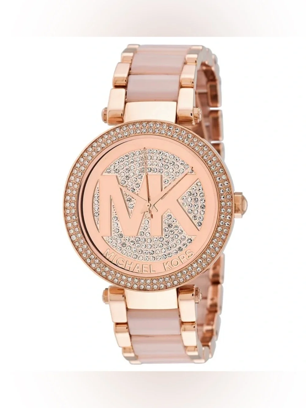 Michael Kors Parker Rose Gold Crystal Ladies Watch